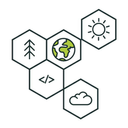 Interlocking hexagon doodle